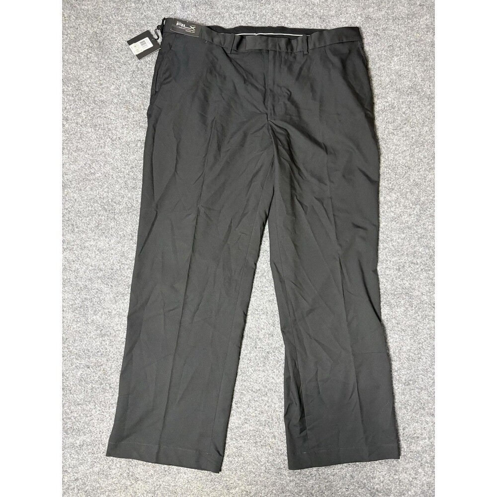 RLX Ralph Lauren Golf Pants Mens 42x32 Black 100% Polyester Woven Casual